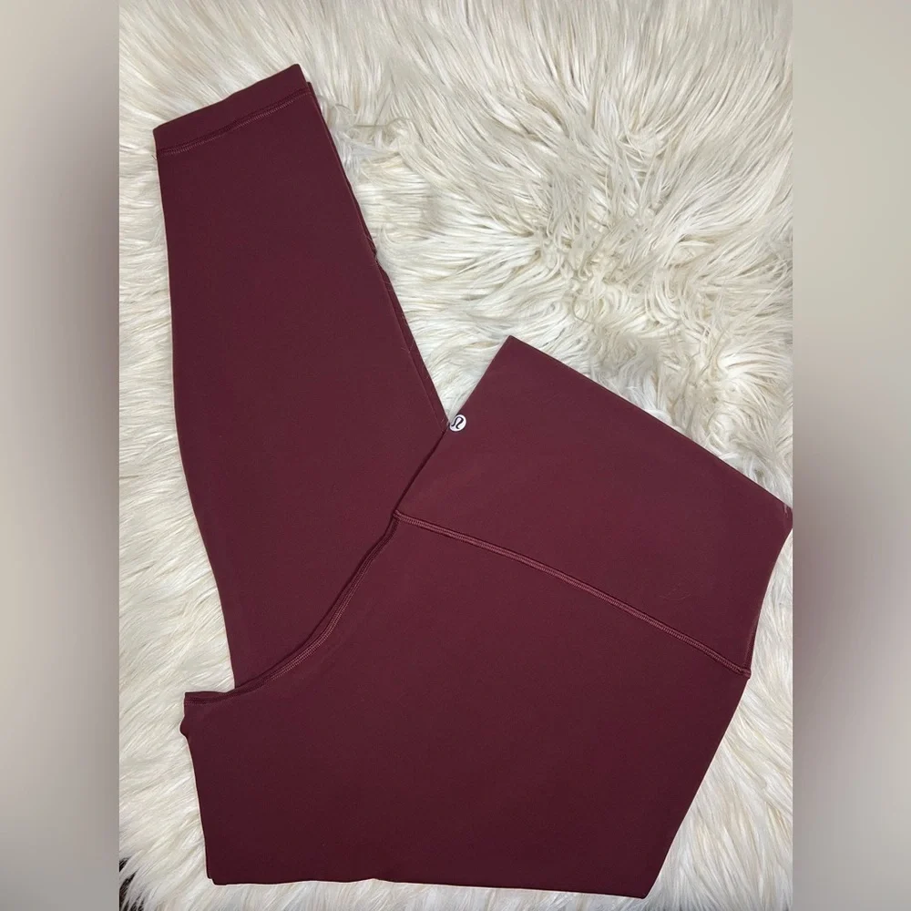 Lululemon Align High-Rise Pant 28” – Cassis (Maroon), Size 20 (NWOT)